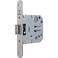 Tesa Assa Abloy - Cerradura de doble cerrojo para alto tráfico- 2004U- Frente Redondeado- Niquelado